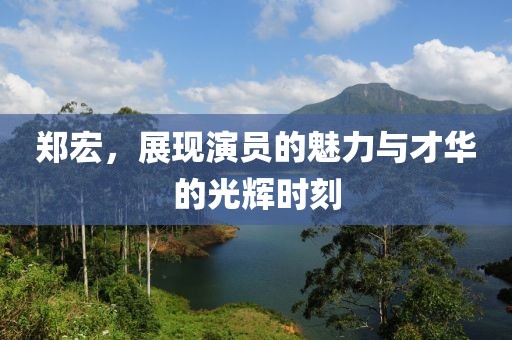 鄭宏，展現(xiàn)演員的魅力與才華的光輝時刻