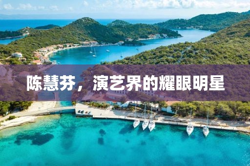 陳慧芬，演藝界的耀眼明星