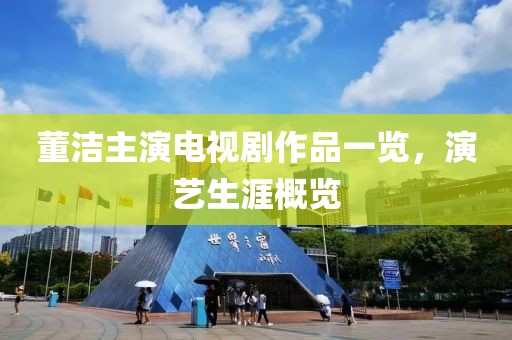 董潔主演電視劇作品一覽，演藝生涯概覽