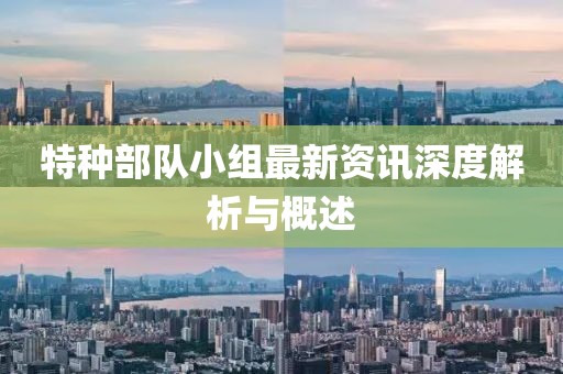 特種部隊小組最新資訊深度解析與概述