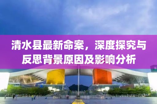 清水縣最新命案，深度探究與反思背景原因及影響分析
