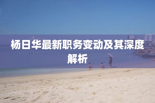 楊日華最新職務(wù)變動及其深度解析