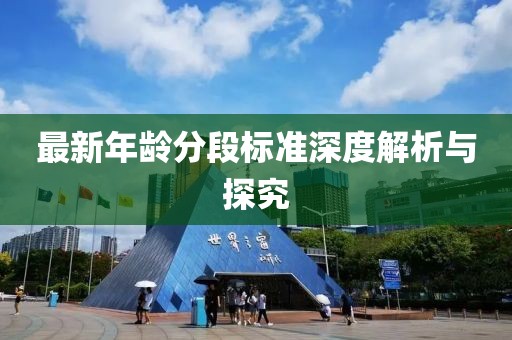 最新年齡分段標(biāo)準(zhǔn)深度解析與探究