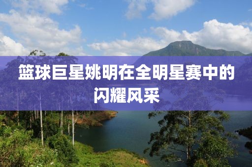 籃球巨星姚明在全明星賽中的閃耀風(fēng)采