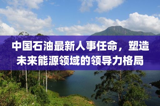 中國石油最新人事任命，塑造未來能源領(lǐng)域的領(lǐng)導(dǎo)力格局