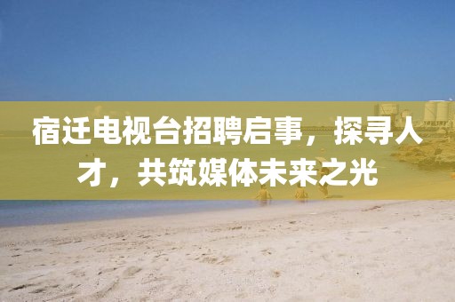 宿遷電視臺招聘啟事，探尋人才，共筑媒體未來之光
