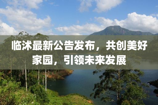 臨沭最新公告發(fā)布，共創(chuàng)美好家園，引領(lǐng)未來(lái)發(fā)展