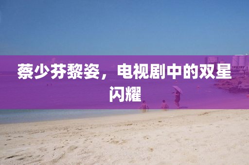 蔡少芬黎姿，電視劇中的雙星閃耀