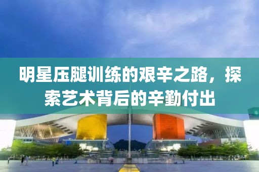 明星壓腿訓(xùn)練的艱辛之路，探索藝術(shù)背后的辛勤付出