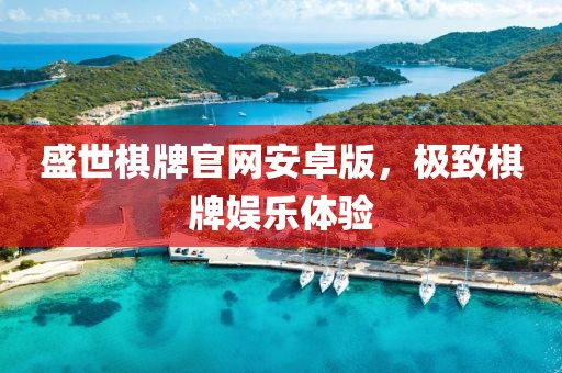 盛世棋牌官網(wǎng)安卓版，極致棋牌娛樂體驗(yàn)