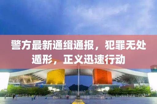 警方最新通緝通報，犯罪無處遁形，正義迅速行動