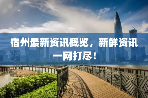 宿州最新資訊概覽，新鮮資訊一網(wǎng)打盡！