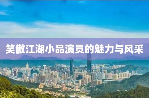 笑傲江湖小品演員的魅力與風采