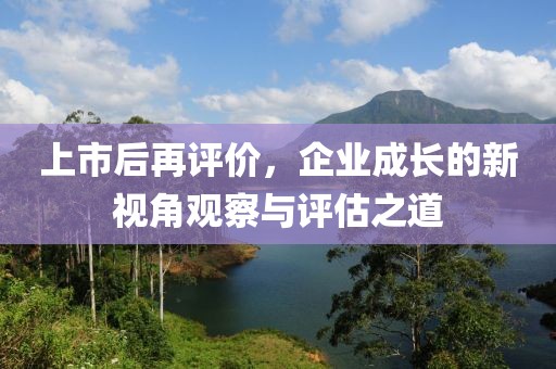 上市后再評(píng)價(jià)，企業(yè)成長(zhǎng)的新視角觀察與評(píng)估之道