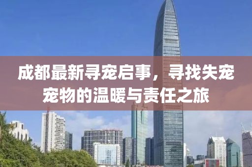 成都最新尋寵啟事，尋找失寵寵物的溫暖與責(zé)任之旅