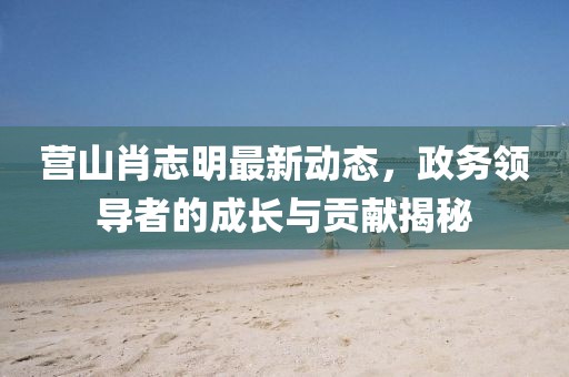 營山肖志明最新動(dòng)態(tài)，政務(wù)領(lǐng)導(dǎo)者的成長與貢獻(xiàn)揭秘