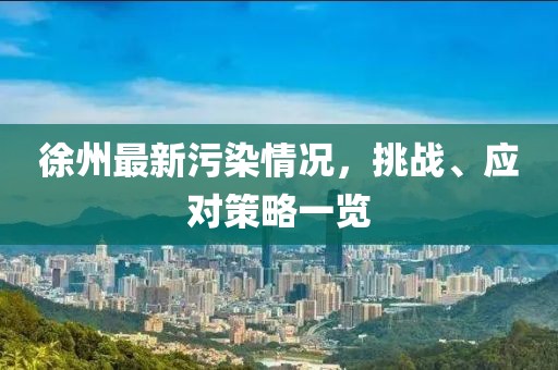 徐州最新污染情況，挑戰(zhàn)、應(yīng)對(duì)策略一覽