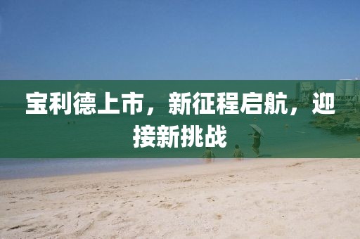 寶利德上市，新征程啟航，迎接新挑戰(zhàn)