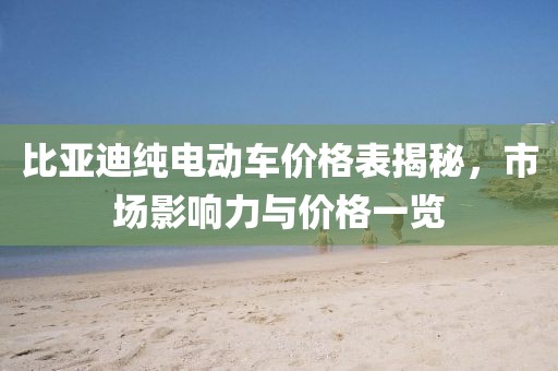比亞迪純電動(dòng)車(chē)價(jià)格表揭秘，市場(chǎng)影響力與價(jià)格一覽