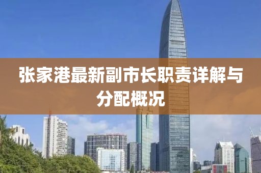 張家港最新副市長職責(zé)詳解與分配概況