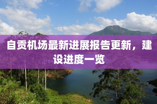 自貢機(jī)場最新進(jìn)展報告更新，建設(shè)進(jìn)度一覽