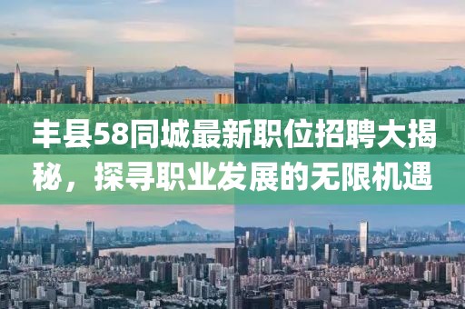 豐縣58同城最新職位招聘大揭秘，探尋職業(yè)發(fā)展的無限機遇