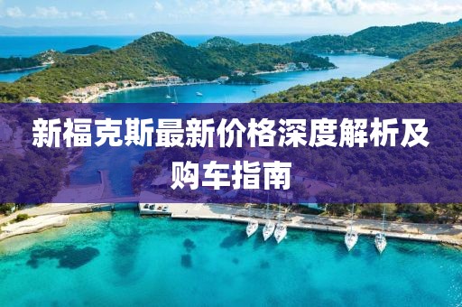 新?？怂棺钚聝r(jià)格深度解析及購(gòu)車(chē)指南