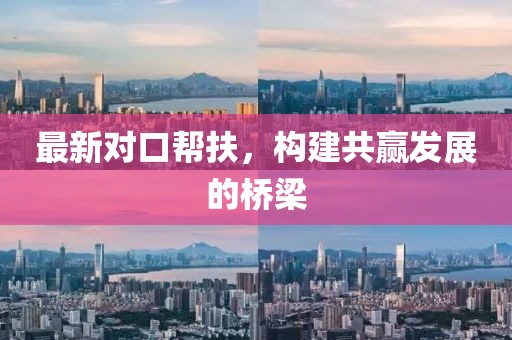 最新對口幫扶，構(gòu)建共贏發(fā)展的橋梁